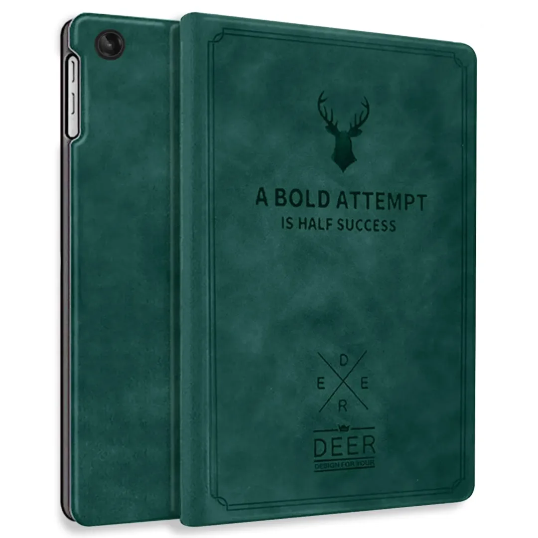 Robustrion Flip Stand Case Cover for Lenovo Tab M10 FHD 3rd Gen 10.1 inch Cover - DKGreen