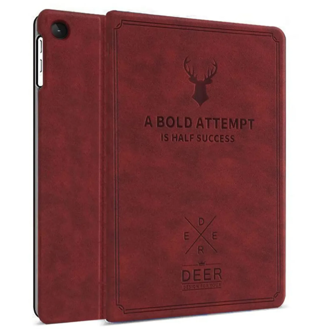 Robustrion Flip Stand Case Cover for Lenovo Tab M10 FHD 3rd Gen 10.1 inch Cover - Vine Red