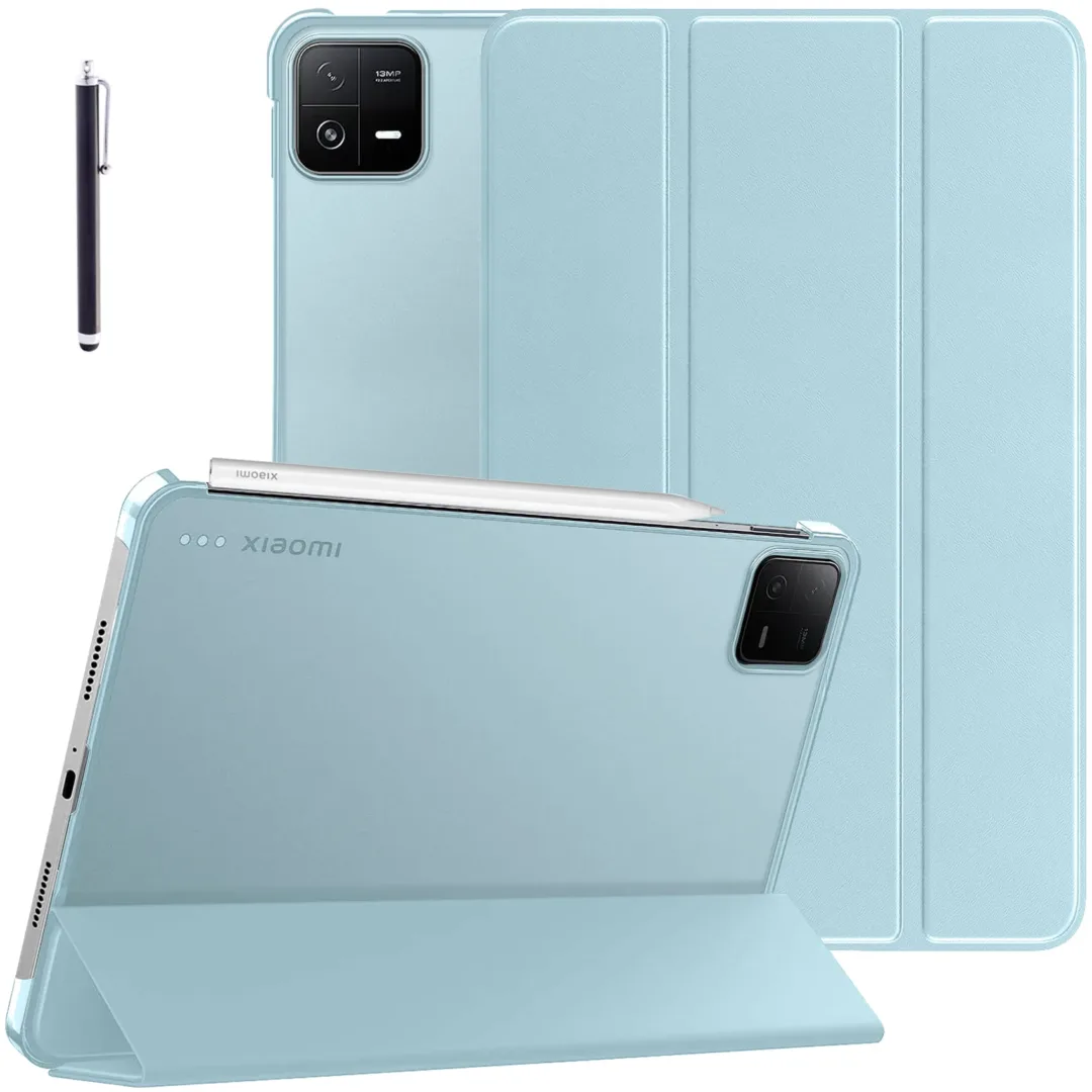 Robustrion Cover for Xiaomi Mi Pad 7 11.2 inch Cover Case, Flip Case Cover with Translucent Back for Xiaomi Pad 7 Cover [Support Auto Sleep Wake] - LightBlue