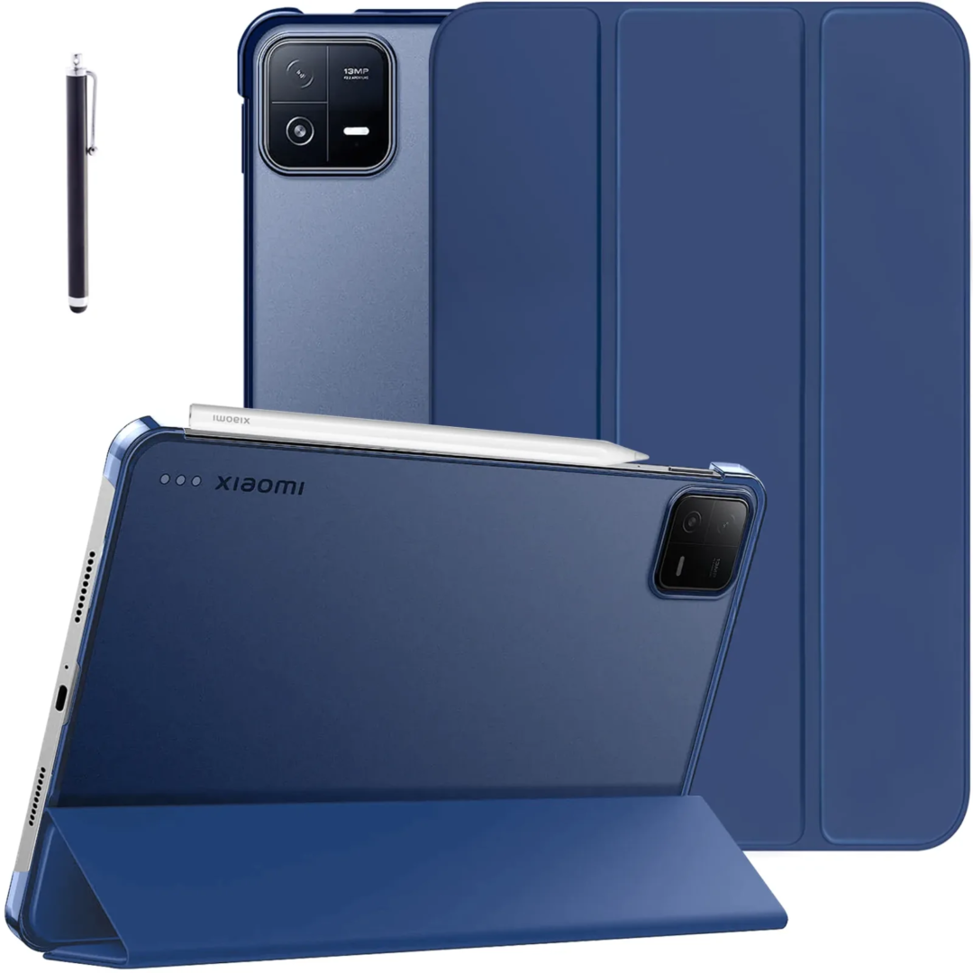 Robustrion Cover for Xiaomi Mi Pad 7 11.2 inch Cover Case, Flip Case Cover with Translucent Back for Xiaomi Pad 7 Cover [Support Auto Sleep Wake] - Navy