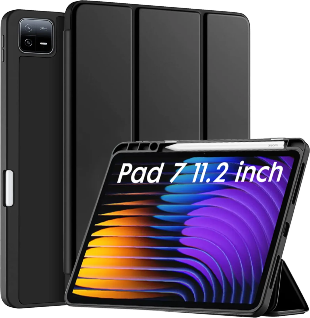 Robustrion Cover for Xiaomi Mi Pad 7 11.2 inch Cover Case, Trifold Flip Case Cover with [Pencil Holder] for Xiaomi Pad 7 Cover [Support Auto Sleep Wake]