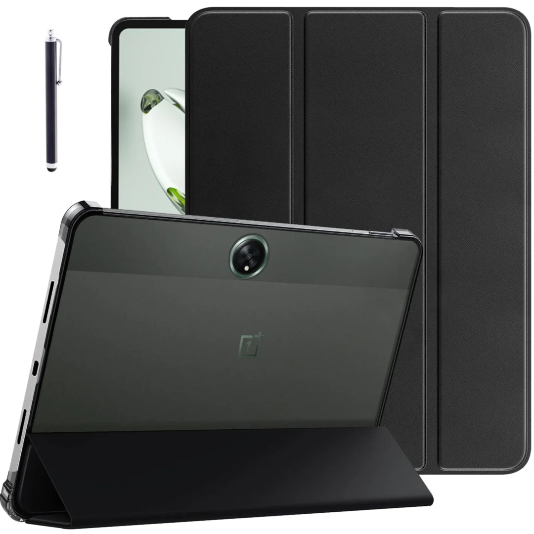 Robustrion Cover for OnePlus Pad Go Cover Case, Trifold Flip Case Cover for OnePlus Pad GO 11.35 inch with Translucent Back [Support Auto Sleep Wake]