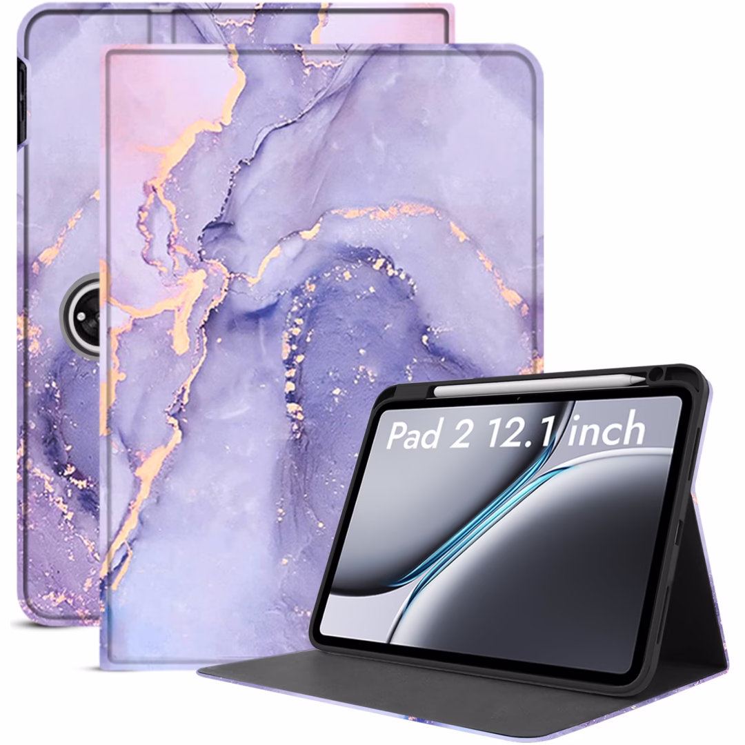 Robustrion Cover Case for OnePlus Pad 2 12.1 inch Cover, Flip Folio Cover Case for OnePlus Pad 2 Cover with Pencil Holder 12.1 inch [Auto Sleep Wake Support] - MrbLilac
