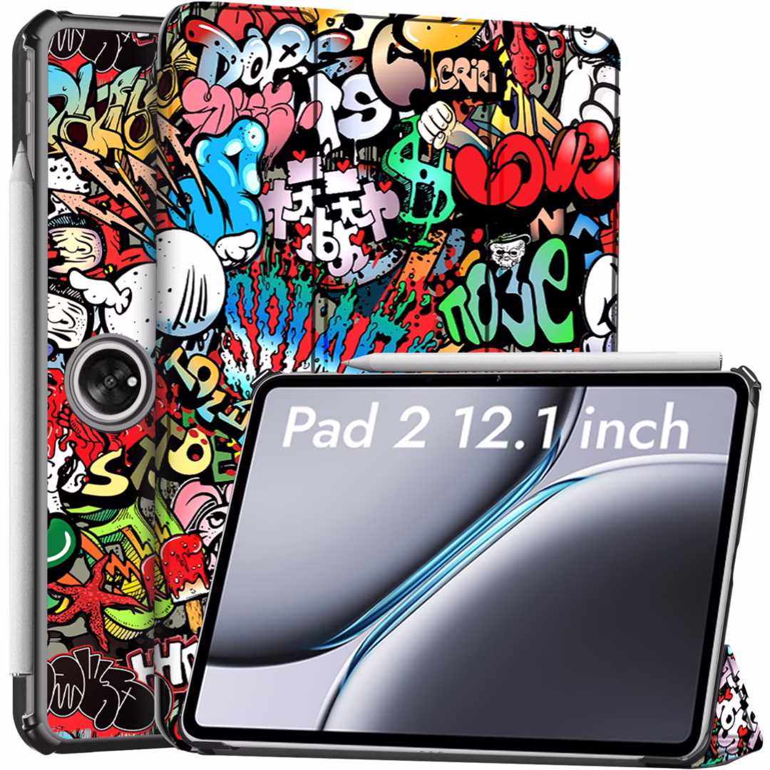 Robustrion Cover Case for OnePlus Pad 2 12.1 inch Cover, Flip Cover Case for OnePlus Pad 2 12.1 inch [Auto Sleep Wake Support] - Hippy