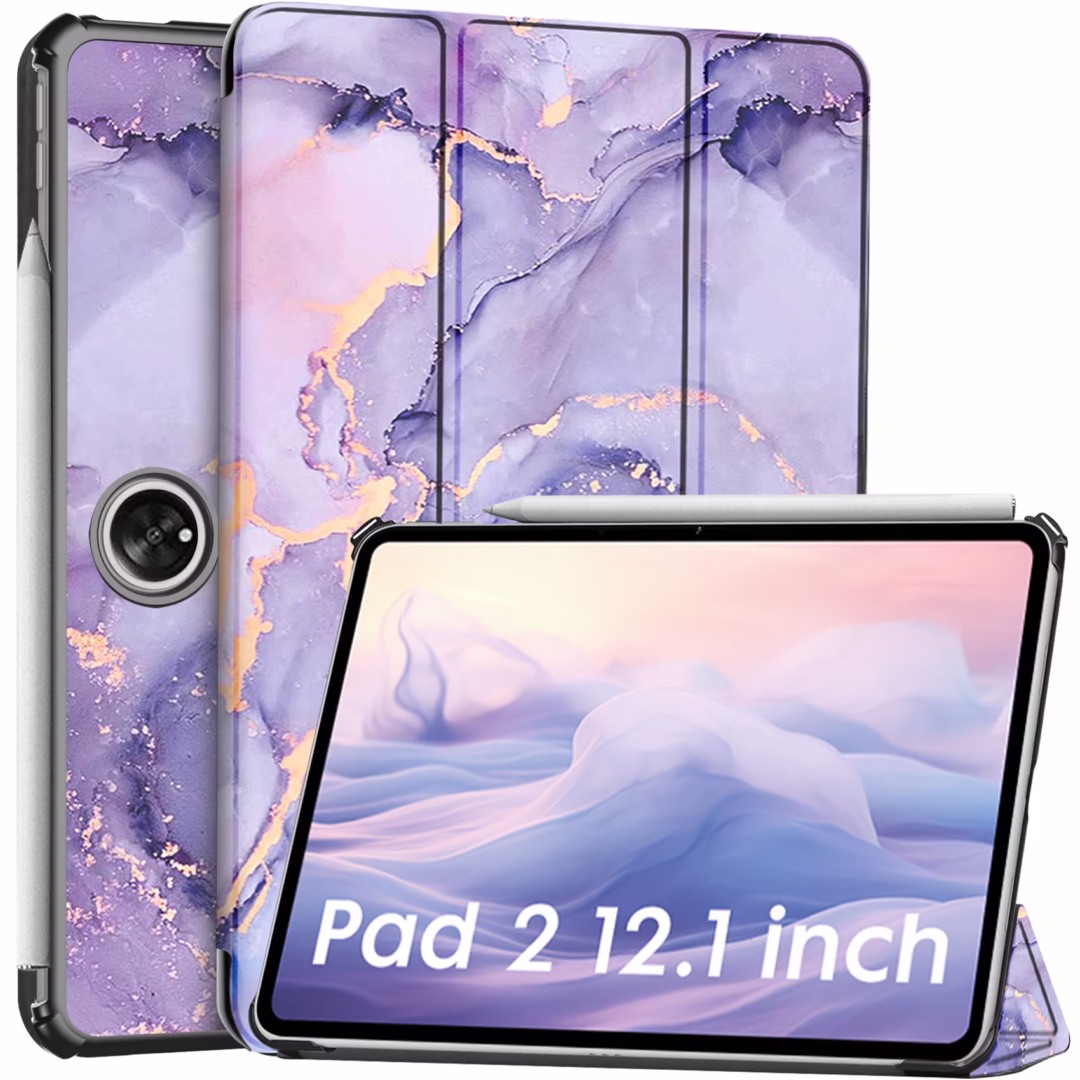 Robustrion Cover Case for OnePlus Pad 2 12.1 inch Cover, Flip Cover Case for OnePlus Pad 2 12.1 inch [Auto Sleep Wake Support] - MrblLilac