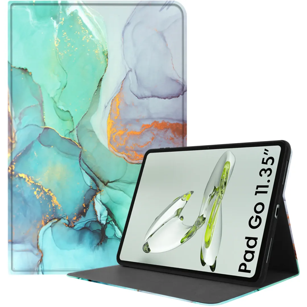 Robustrion Cover for OnePlus Pad Go 11.35 inch Case Cover, Folio Cover Case for OnePlus Pad Go 11.35 inch - MarbleGreen