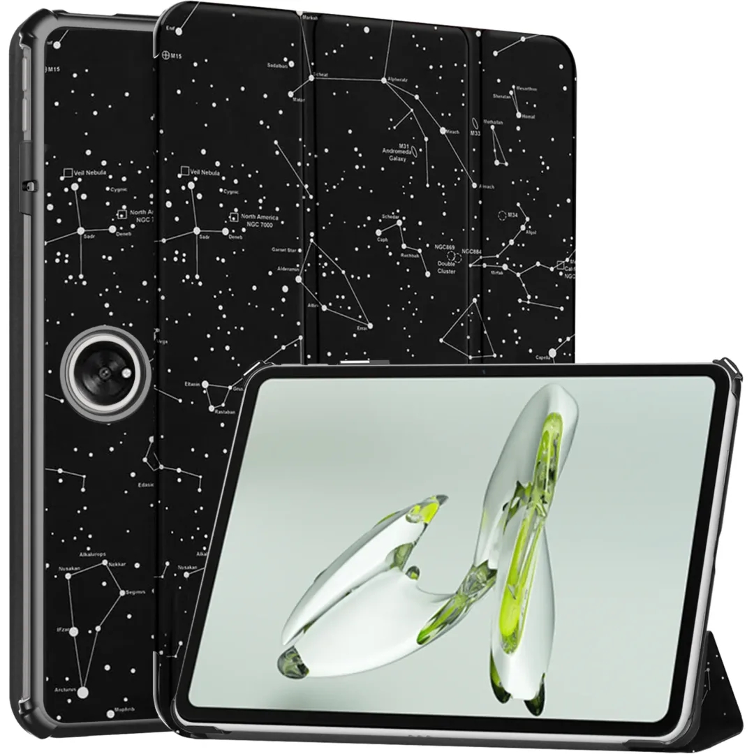 Robustrion Cover for OnePlus Pad Go 11.35 inch Cover Case, Trifold Flip Case Cover for OnePlus Pad GO 11.35 inch [Support Auto Sleep Wake] - Constellation