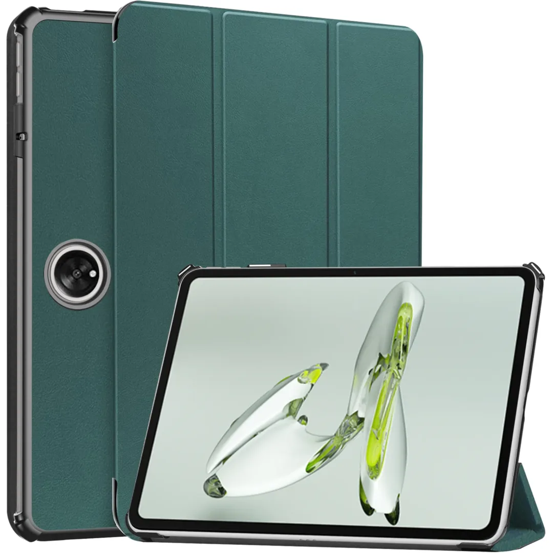 Robustrion Cover for OnePlus Pad Go 11.35 inch Cover Case, Trifold Flip Case Cover for OnePlus Pad GO 11.35 inch [Support Auto Sleep Wake] - DarkGreen