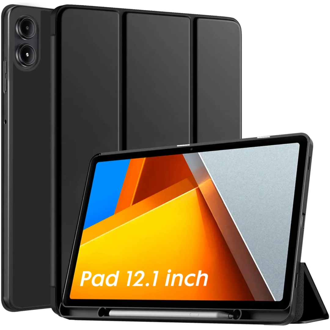Robustrion Cover for Poco Pad 12.1 Cover Case, Flip Cover with Pencil Holder for Poco Pad 5G Tablet 12.1 inch [ Auto Sleep Wake Support]