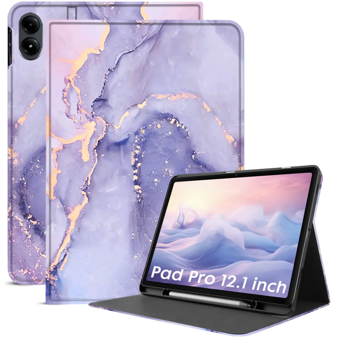 Robustrion Cover for Redmi Pad Pro 12.1 Cover Case, Folio Flip Cover with Pencil Holder for Redmi Pad Pro 5G Tablet 12.1 inch [ Auto Sleep Wake Support] - MrbLlac