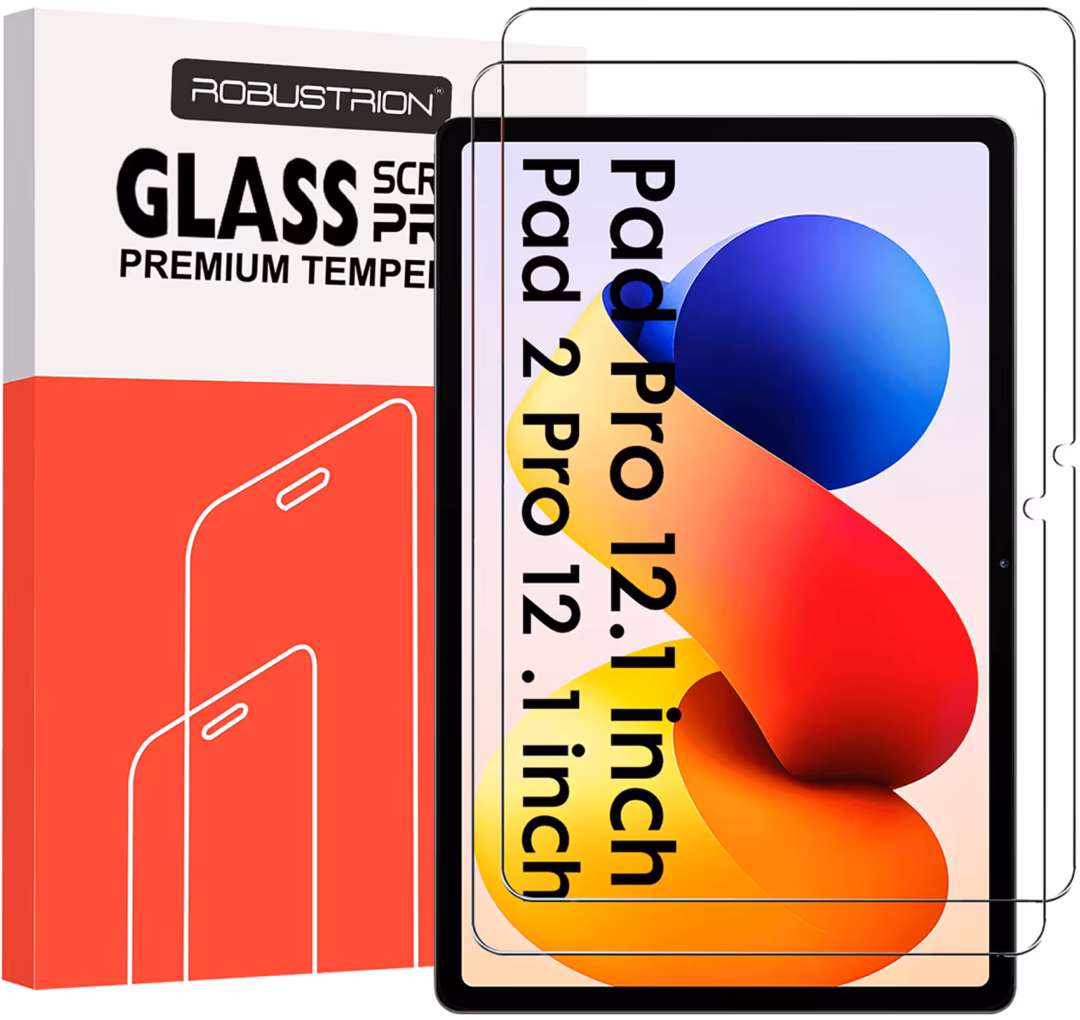 Robustrion Tempered Glass for Redmi Pad 2 11 inch Screen Protector Guard for Redmi Pad 2 11 inch Tablet - Pack 2