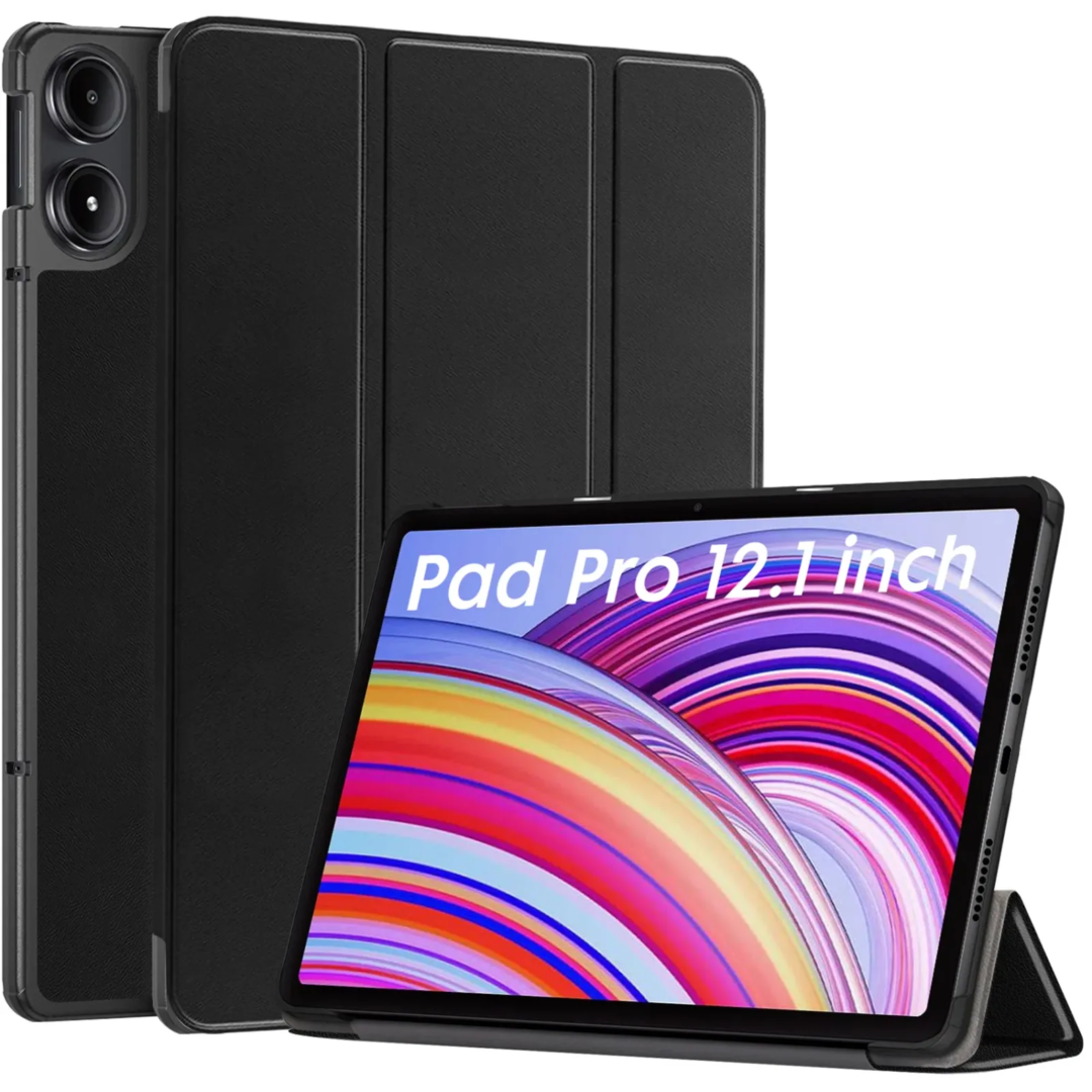 Robustrion Cover for Redmi Pad Pro 12.1 Cover Case, Trifold Flip Cover for Redmi Pad Pro 5G Tablet 12.1 inch [ Auto Sleep Wake Support] - Black