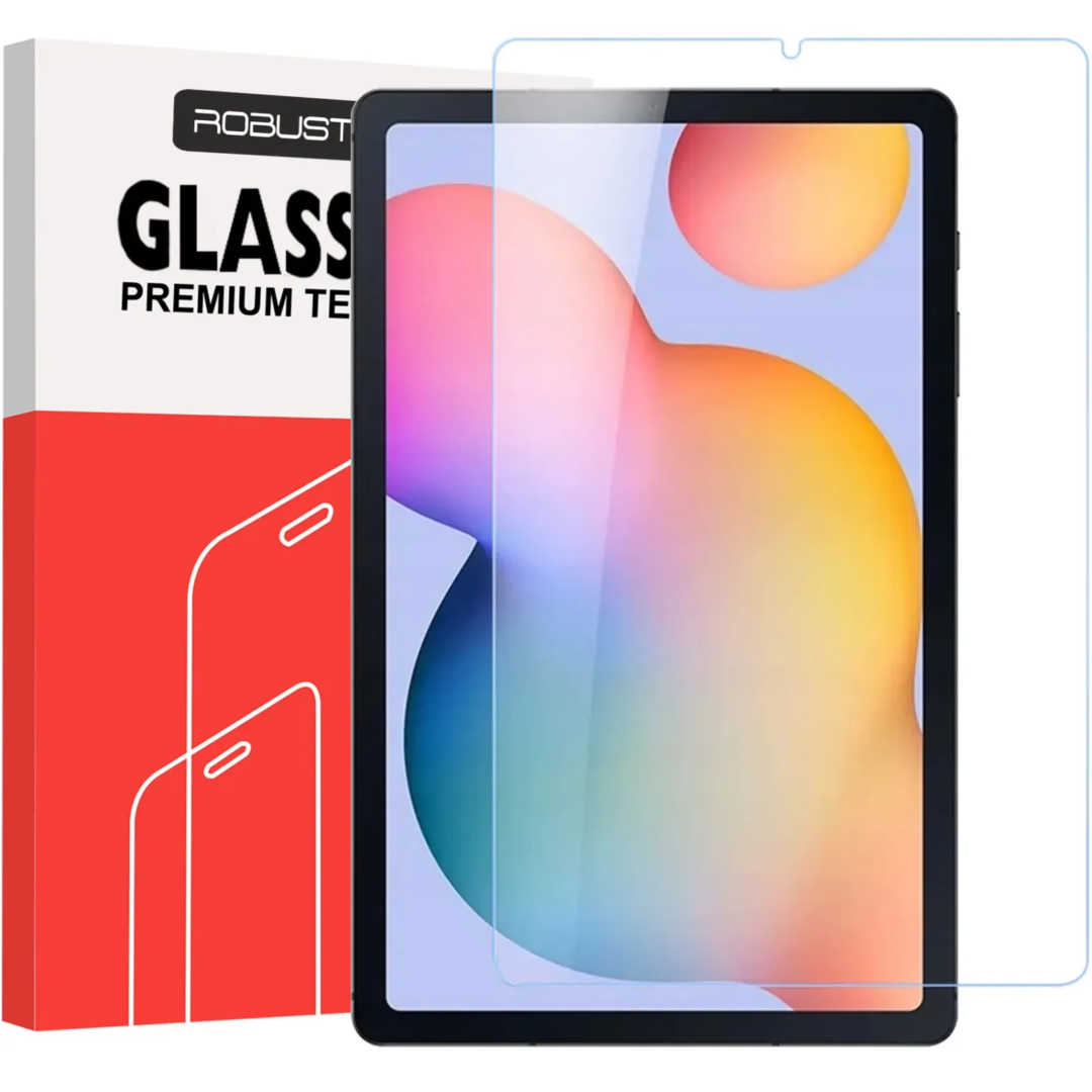Robustrion [Anti-Scratch & [Smudge Proof] [S Pen Compatible] Premium Tempered Glass Screen Protector for Samsung Tab S6 Lite 10.4 inch SM-P610/615 [Bubble Free]