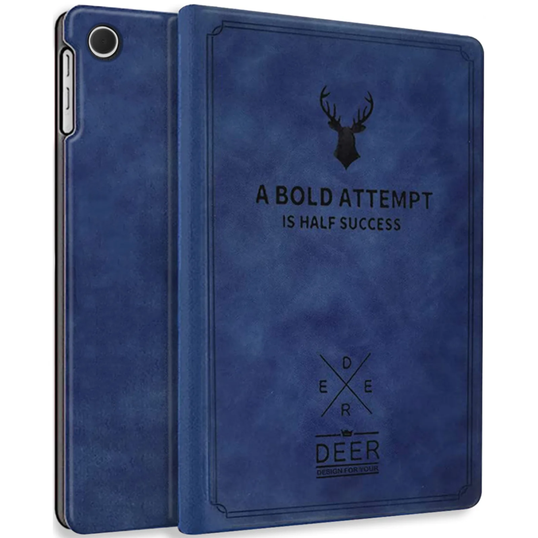 Robustrion for Samsung Galaxy Tab A9 Plus 11 inch Cover Case, Deer Flip Cover Case for Samsung Tab A9 Plus Cover/Tab A9+ Tablet Cover [Auto Sleep Wake Support] - Blue
