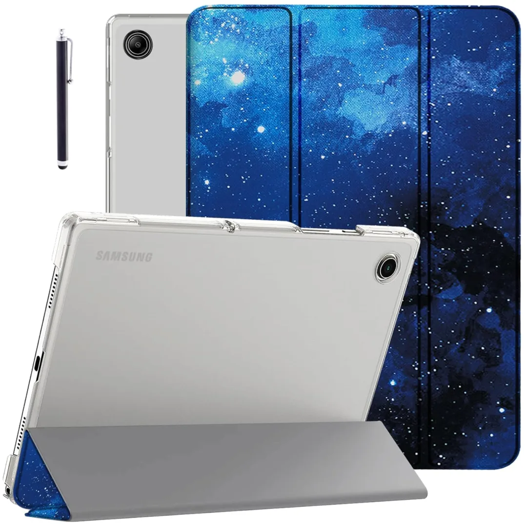 Robustrion Cover for Samsung Tab A9 Plus Cover Case 11 inch, Flip Cover Case for Samsung Galaxy Tab A9 Plus Cover/Tab A9+ Tablet Cover with Translucent Back [Auto Sleep Wake Support] - Stars