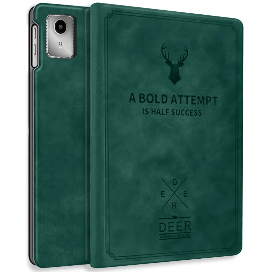 Robustrion Cover for Lenovo Tab M11 Cover Case, Flip Cover for Lenovo Tab M11 Tablet 11 inch [ Auto Sleep Wake Support] - DarkGreen