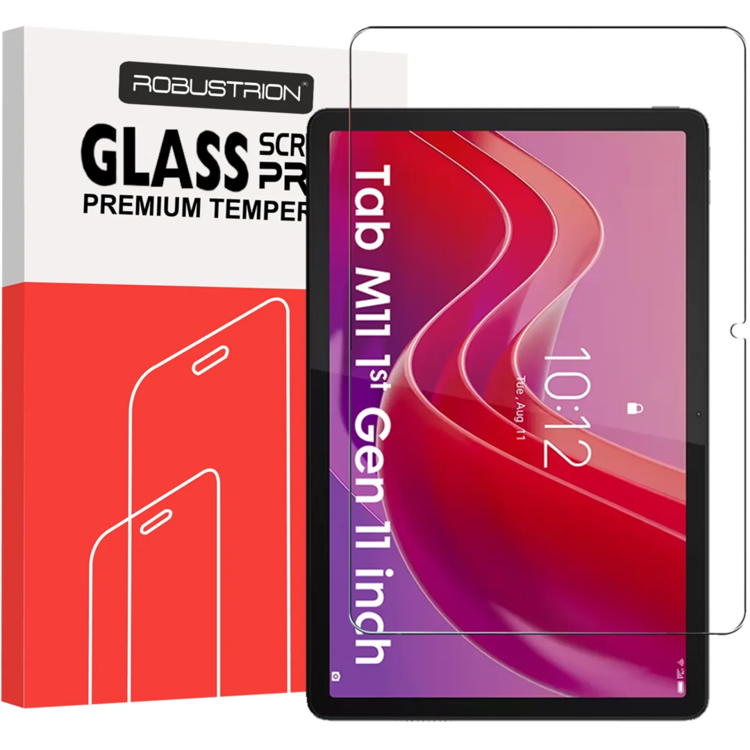 Robustrion Premium Tempered Glass for Lenovo Tab M11 11 inch Screen Protector Guard for Lenovo Tab M11 Tablet [Anti-Scratch] & [Smudge Proof]