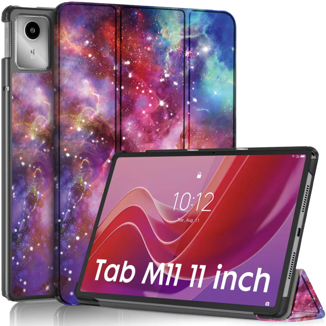 Robustrion Cover for Lenovo Tab M11 Cover Case, Trifold Flip Cover for Lenovo Tab M11 Tablet 11 inch [ Auto Sleep Wake Support] - Galaxy