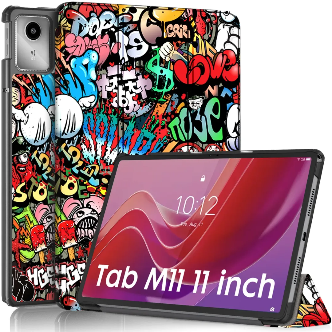 Robustrion Cover for Lenovo Tab M11 Cover Case, Trifold Flip Cover for Lenovo Tab M11 Tablet 11 inch [ Auto Sleep Wake Support] - Hippy