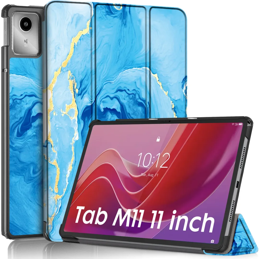 Robustrion Cover for Lenovo Tab M11 Cover Case, Trifold Flip Cover for Lenovo Tab M11 Tablet 11 inch [ Auto Sleep Wake Support] - OceanBlue