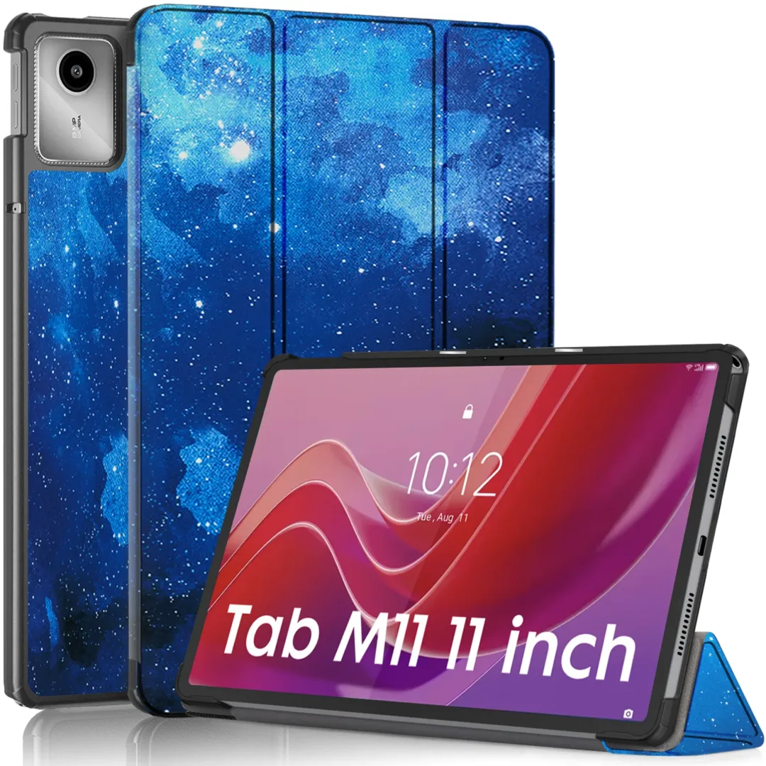 Robustrion Cover for Lenovo Tab M11 Cover Case, Trifold Flip Cover for Lenovo Tab M11 Tablet 11 inch [ Auto Sleep Wake Support] - Stars
