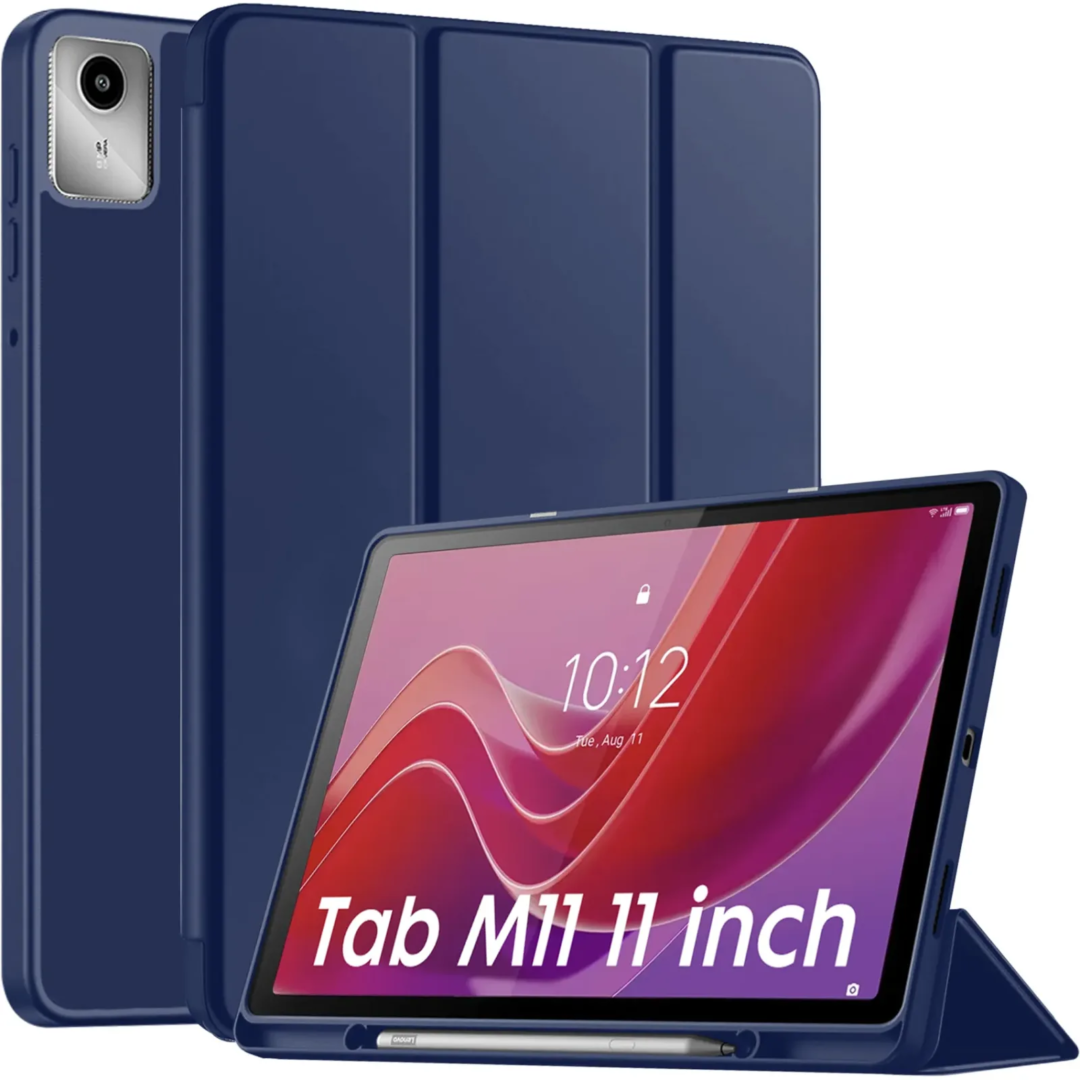Robustrion Cover for Lenovo Tab M11 Cover Case, Flip Cover with Pencil Holder for Lenovo Tab M11 Tablet 11 inch [ Auto Sleep Wake Support] - Navy