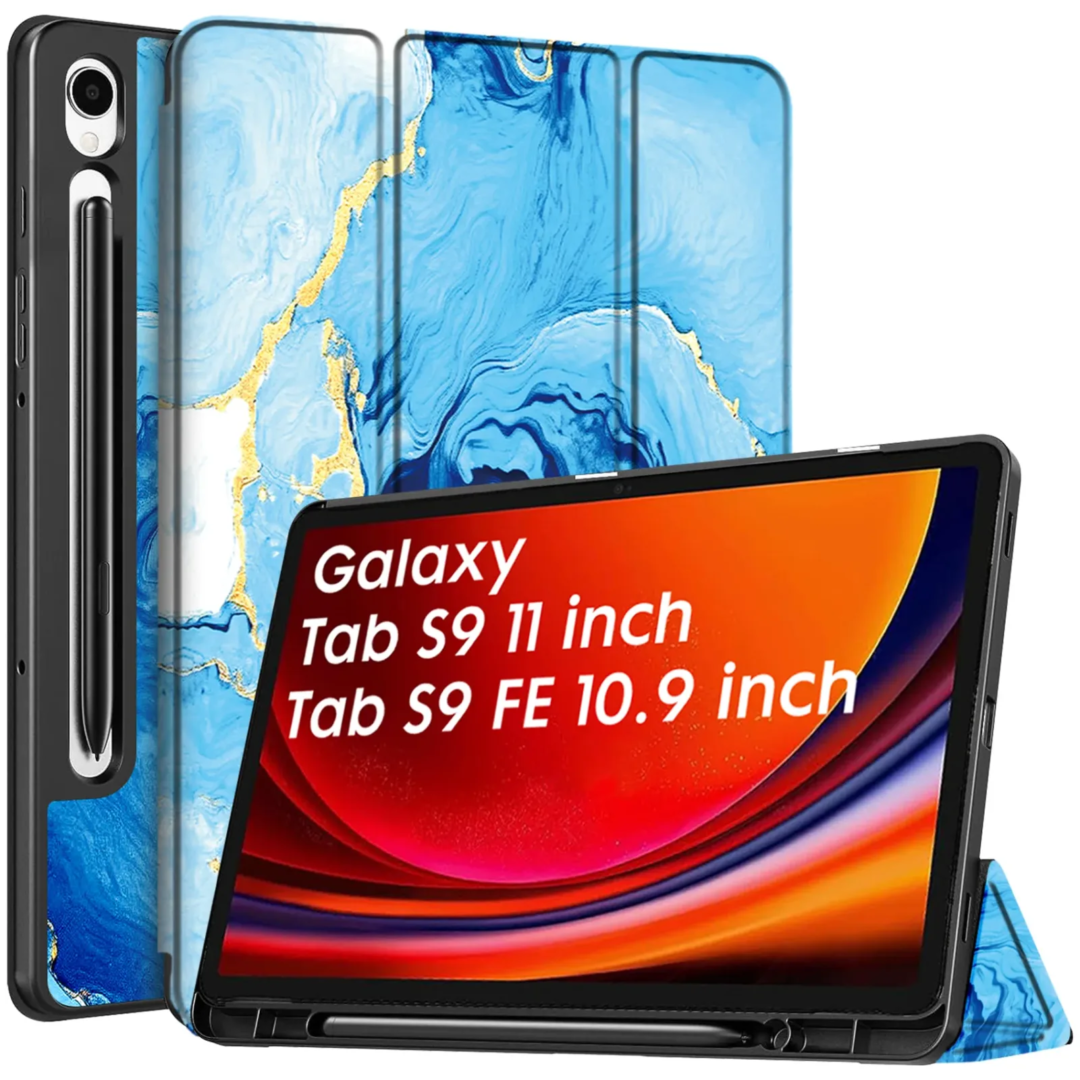 Robustrion Cover for Samsung Tab S9 11 inch/Tab S9 FE Cover Case 10.9 inch, Flip Case Cover with [S Pen Holder] for Samsung Galaxy Tab S9 Tablet/Tab S9 FE Tablet Cover [Auto Sleep Wake]