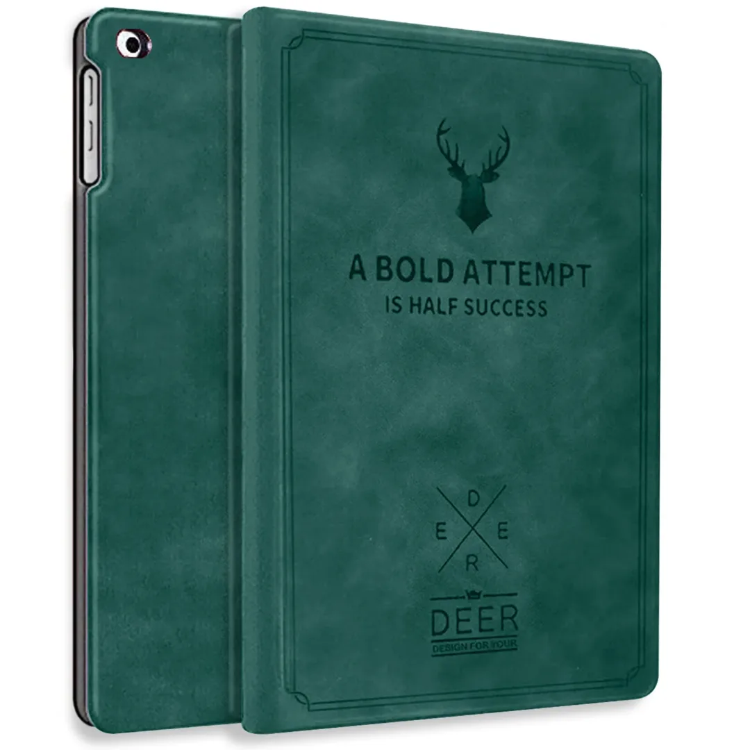 Robustrion Smart Stand Case Cover for Apple iPad 10.2 inch(25.9cm) 9th Gen 2021 Cover 8th Gen 2020 7th Gen 2019 Generation - DarkGreen