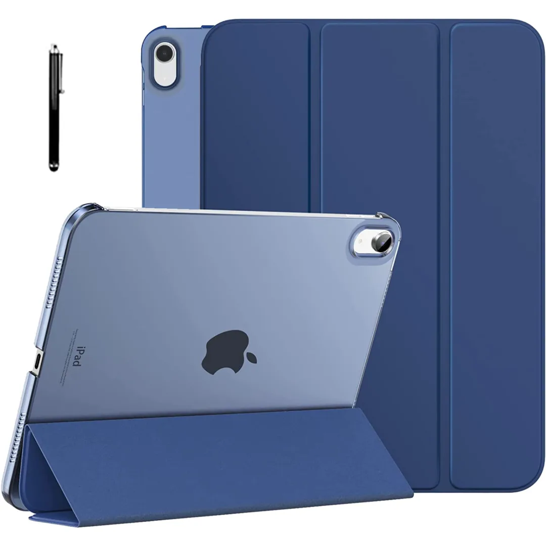 Robustrion Cover for iPad 11th (A16) / 10th Generation Cover Case (2022/2025), Trifold Flip Case Cover for iPad 11th Generation 11 inch / 10th Gen 10.9 inch [Auto Sleep Wake Suppport] - Navy