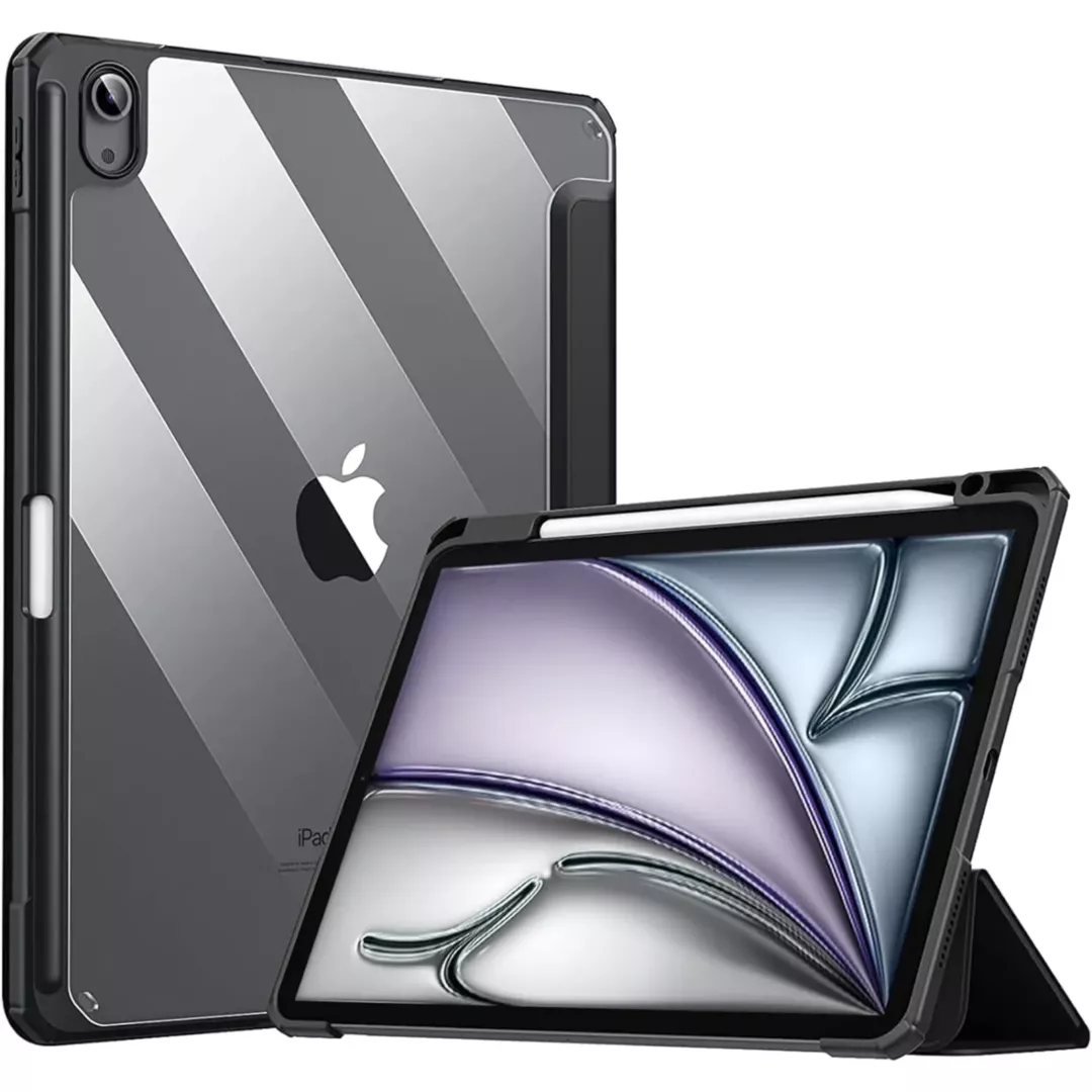 Robustrion Case Cover for iPad Air 11 Inch Cover M3 / M2 / iPad Air 5th Generation Cover/Air 4th Gen Hybrid Case with [Pencil Holder] for iPad Air 11 inch/Air 4th 5th 6th 7th Generation