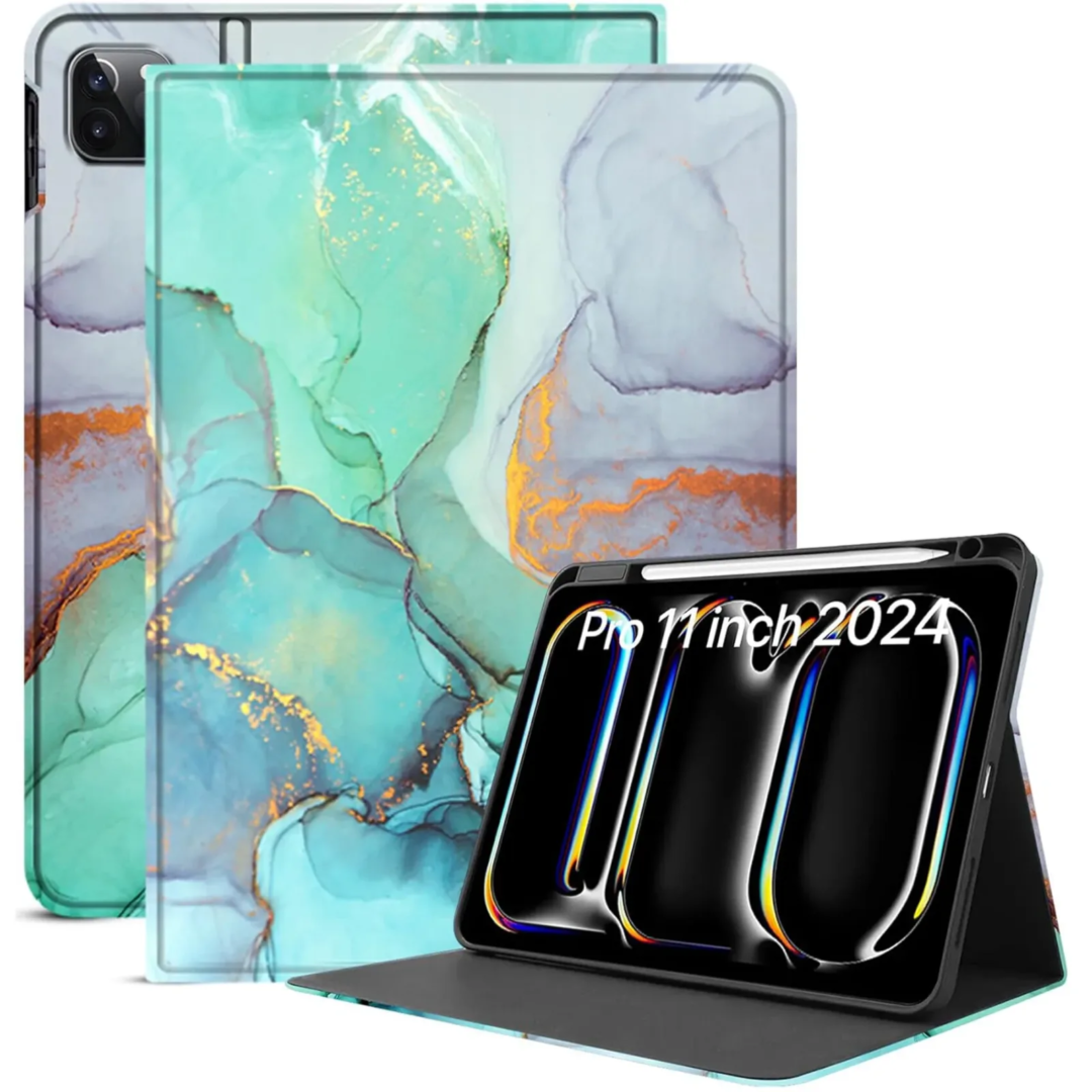 Robustrion Cover Case for iPad Pro 11 inch M4 2024 Cover 5th Generation, Folio Cover Case with [Pencil Holder] [Auto Sleep Wake] for iPad Pro 11 inch