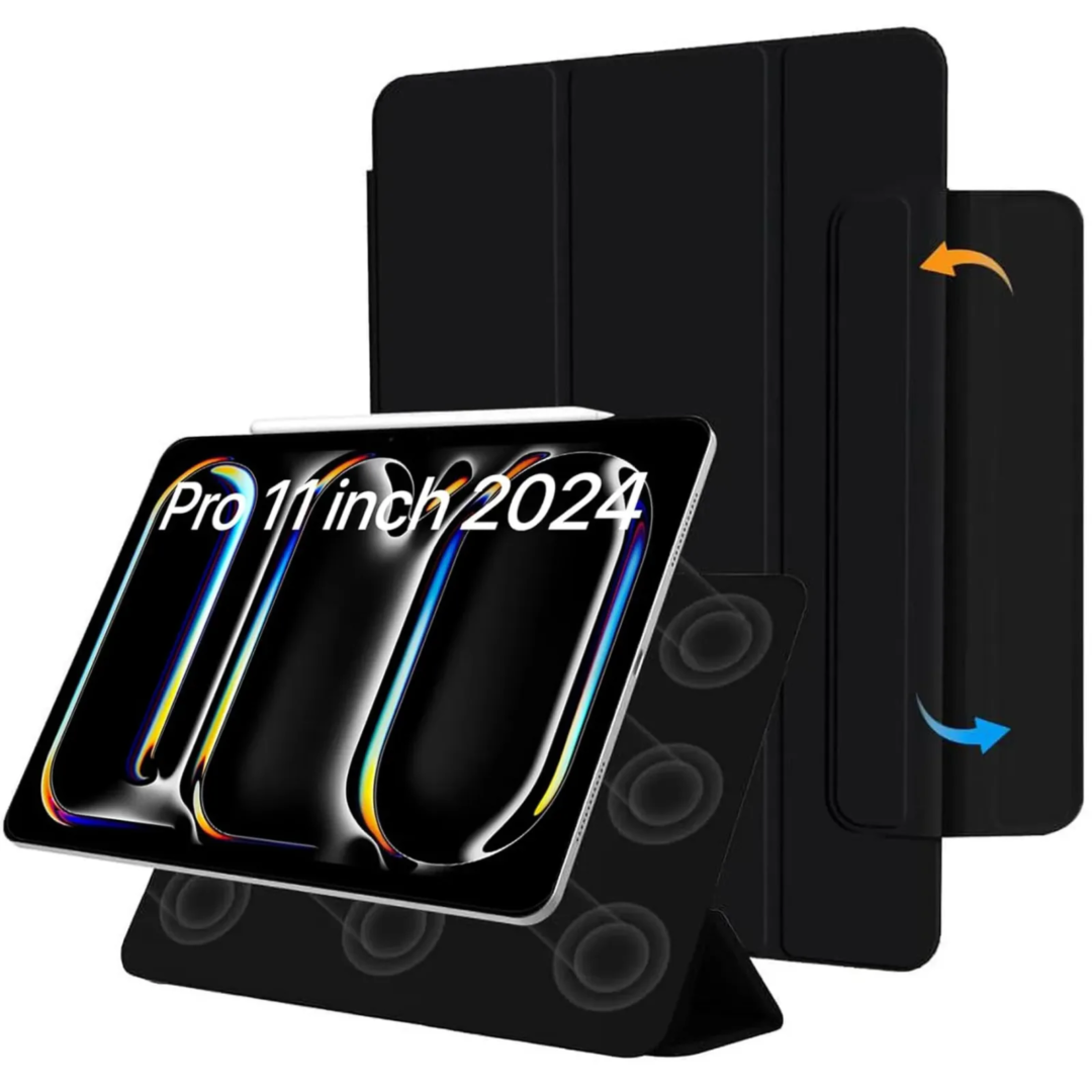 Robustrion Cover for iPad Pro 11 inch M4 [Magentic Attach] Case for iPad Pro 11 inch 2024 M4 [Auto Sleep Wake Support] - Lavender