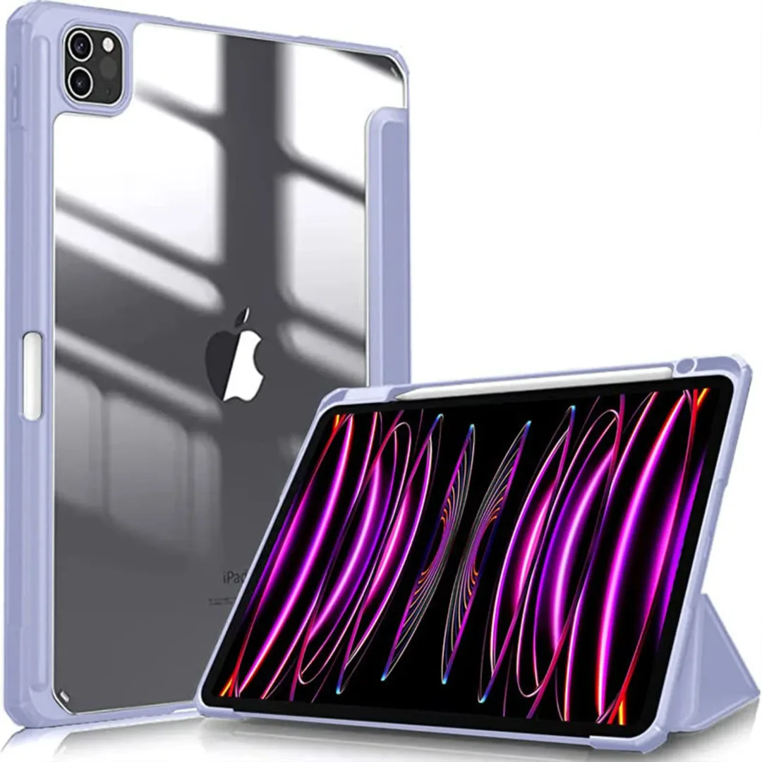 Robustrion for iPad Pro 11 inch Case Cover [2022/2021/2021 2nd 3rd 4th Gen Generation] Smart Hybrid Flip Stand Case with Pencil Holder [Auto Sleep Wake] - Lavender